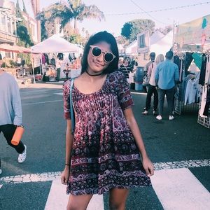 Urban Outfitters Ecoté loose summer print dress